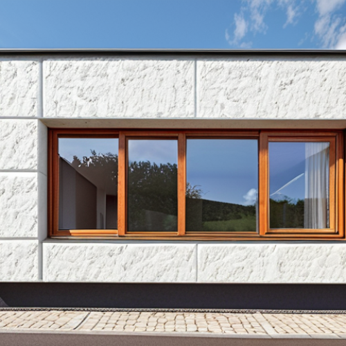 Home 15 **Image:** A modern house facade showcasing high-quality insulation, with visible energy efficiency features. Prompt: "Energy-efficient house facade, modern design, premium insulation materials, sustainable building."
