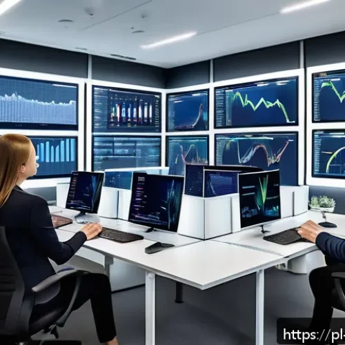 Home 32 건축자재 마케팅과 경쟁사 분석 - A modern construction market analysis office scene featuring a diverse team of professionals examini...