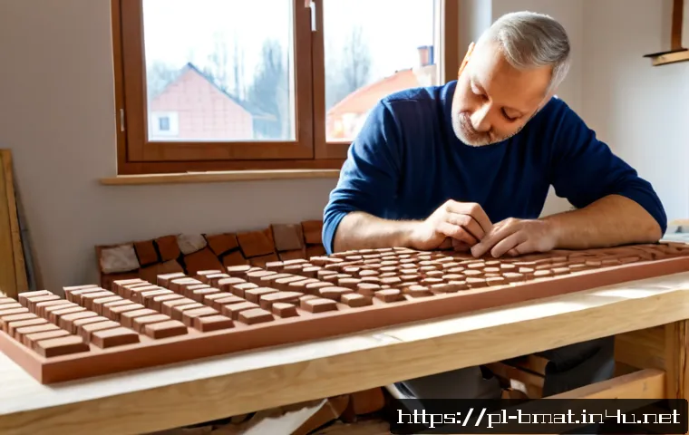 건축자재 브랜드 스토리텔링 방법 - Photorealistic architectural materials brand storytelling scene in a bright Polish family home under...